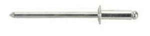 Rivets, 1/8 in, 3/8 in OD Head, 1/8-1/4 in Grip, Mill Finish, 250/box, Aluminum Nail
