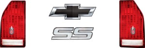 1988 Chevy Monte Carlo Rear Bumper Graphic Kit, Laminated Protective Coating.