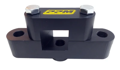 Panhard Mount, Center & Double Sided, 1.5 in Square Tube, Aluminum, Black, Each - PPM0555-A