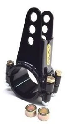 Clamp Bracket, 3 Link, 3 in OD, Steel, Black Powder Coated, Each - PPM4027