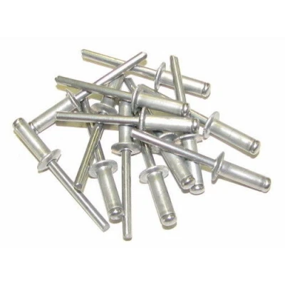 Rivets, 3/16 in, 3/8 in OD Head, 1/2 in Grip, Mill Finish, 250/box - PPMABS-66