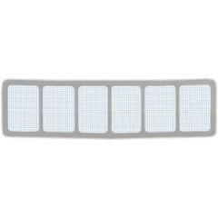 Lower Nose Screen, Street Stock, 1/4in. Screen Spacing, Stainless, Natural, Fits 1988 Chevy Monte Carlo Style Nose, Each.