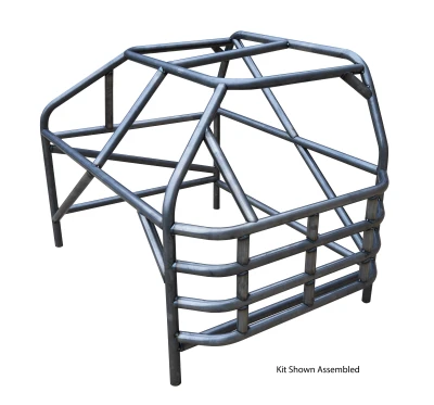 Full Roll Cage Kit, Deluxe, 4-Point, Weld-On, 1.75 in Diameter, 0.095 in Wall, Steel, Natural, Crown Vic, Kit. (Does not come with seat bracket ALL22126.) - ALL22095