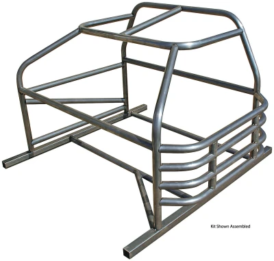 1988-2000 Honda Civic Roll Cage, 4-Point, Weld-On, 1.75in. Diameter, 0.095in. Wall, Steel, Natural Finish, Kit. - ALL22096