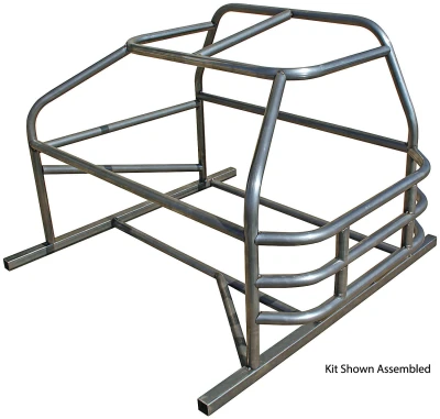1995-2005 Dodge Neon Roll Cage, 4-Point, Weld-On, 1.75in. Diameter, 0.095in. Wall, Steel, Natural, Kit. - ALL22097