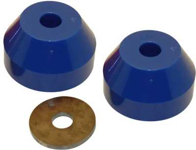 Large Poly Bushing Kit, 2 Blue Bushings,1 Steel Washer, 5 in. x 3.345 in. 70 Durometer Each. - BSB7650-12BB