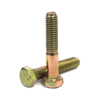 7/16-14X3-1/2 in HEX HEAD CAP SCREWS GRADE 8 ZINC YELLOW - KB-43C350HCS8Y