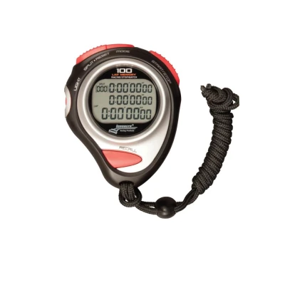 Stopwatch, Digital, Backlight, Multi-Mode, 100 Lap Memory, Black, Each - LON52-22162