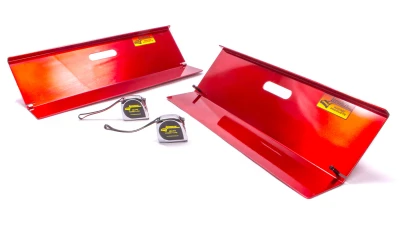 Toe-In Plates, Deluxe, 2 Plates / Tape Magnets, 2 Tape Measures, Aluminum, Natural, Kit - LON52-79505