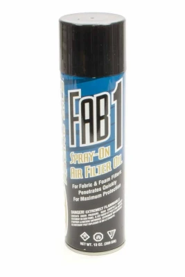 Air Filter Oil, Fab1, 13.0 oz Aerosol, Fabric Filters, Each - MAX61920