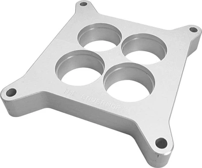 Restrictor Plate, 1 in Thick, 4 Hole, Square Bore, Aluminum, Natural, Each - PPM1960