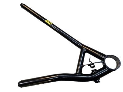 Lower Control Arm, RF,1 pc, Reverse Strut, Screw In Ball joint, Drop Shock Mount,17-18 Capital, 18-1/2 in, Powercoated Black, Steel, 3/4 RH - PPM16518-S1PCCP