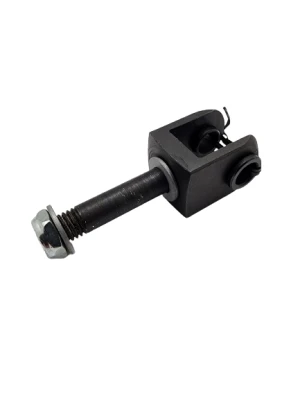 Clevis, Shock Mount, 1/2 in OD shaft, accepts most shock mount, Tool Steel, Black Oxide, Bushing, Each - PPM2042CW