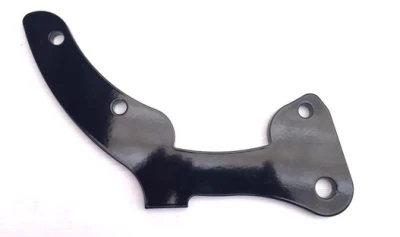 Rear End Plate, Bottom, Black, Aluminum, 1/2  in, Each - PPM1001BB