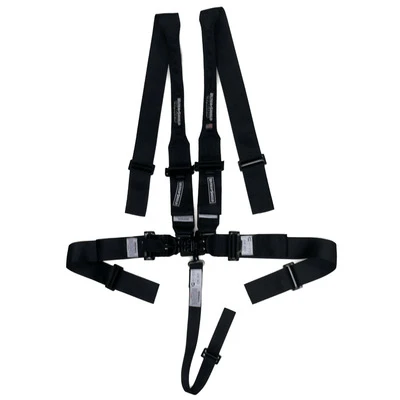 Harness, Sprint Car, 5 Point, 2 in Latch and Link, SFI 16.1, 3 in Pull Down Adjust, Wrap Around, Individual Harness, HANS Ready, Black, Kit - USD-HB22031H