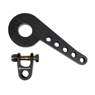Steering Column Bracket, 1-1/2 in Diameter Tube, Clamp / Bolt-On, 6-3/4 in Length, Aluminum, Black Anodized, Each - WM23634112C750