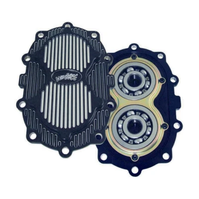 Quick Change Rear End Gear Cover, 10 Bolt, Includes Bearings, Aluminum, Black Anodized, Winters Quick Change, Each. - QCW4873