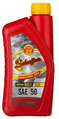 Schaeffer's SAE 50 110 Micron Moly Racing Oil, 1qt, Each. - SHA110-50