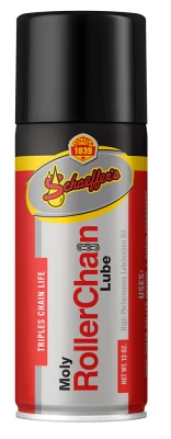 Schaeffer's Moly Roller Chain Lube, For High Speed Chains and Other Applications,O-Ring Safe, 13oz., Each. - SHA227