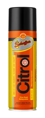 Schaeffer's Citrol Degreaser, Cuts Through Heavy Greases, Tire Marks, Adhesives, Soot and More, 16oz., Each. - SHA266