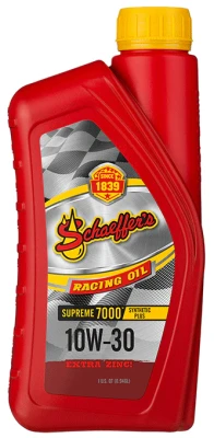 Schaeffer's SAE 10W30 Supreme 7000 Synthetic Plus Racing Oil, 1qt., Each. - SHA709-1030