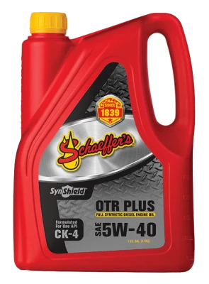 Schaeffer's 5W40 Synshield 9000 OTR Plus Diesel Engine Oil, Full Synthetic, 1gal., Each. - SHA9000-540