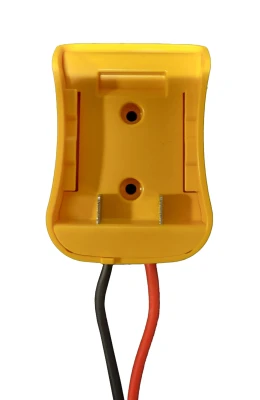 Helmet Blower Dewalt Battery Adapter, Includes Wires and Connecters, Plastic, Yellow, Each. - BBR-BADEW
