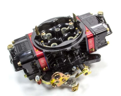 Willy's Gas Carburetor, HP, 4-Barrel, 355-406 C.I., 850 CFM, Square Bore, No Choke, Mechanical Secondary, Dual Inlet, Black Powder Coat, Each. - WLY54002
