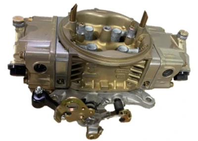Willy's Gas Carburetor, GM602, 4-Barrel, 750 CFM, Square Bore, No Choke, Mechanical Secondary, Dual Inlet, Aluminum, Gold Chromate, 602 Crate Engine, Each. - WLY80541-3