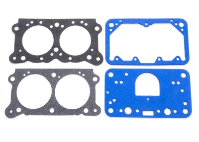 Willy's Carburetor Gaskets, 0.031in. Thick, Composite, Includes Gaskets for The Base, Float Bowl, and Metering Block, Fits Willys Carb 2-Barrel Carburetor, Kit. - WLYKIT-GASKET2