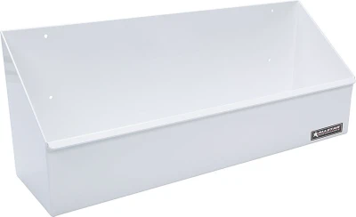 QC Gear Tote Holder, 21 in Long, 5-1/2 in Deep, 4 in Tall, 10 Tote Capacity, Aluminum, White Paint, Each - PPM122-69