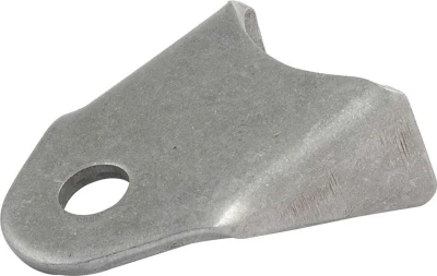 Tab, Body Brace, Radius, Gusseted, 3/8 in Mounting Hole, 0.125 in Thick, Steel, Natural, Each - PPM-616