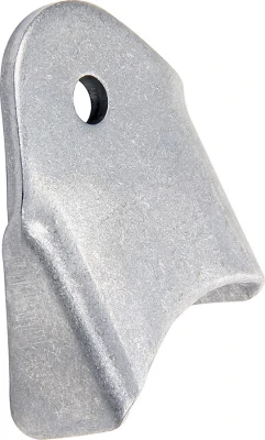 Tab, Body Brace, Radius, Gusseted, 1/4 in Mounting Hole, 0.125 in Thick, Steel, Natural, Each - PPM-641