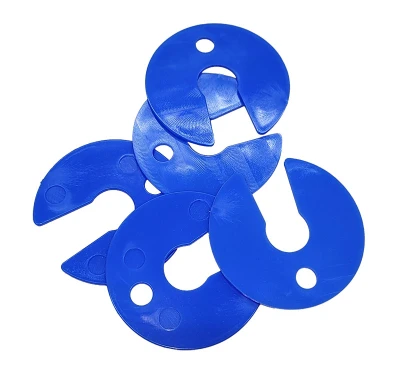 Shock Shims, 1/16 in Thick, 14mm / 1/2 in, Blue,  Plastic, 5 pk. - PPM64410-05