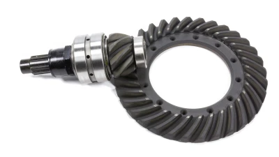 QC Ring and Pinion 4.11 Ratio Loaded w/ bearings, posi nut and pinion pilot bearing - PEMQC411R&PLoaded
