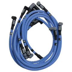TC SBC Plug Wires, 90° HEI boots, U/Header design, Numbered, Heat sleeved