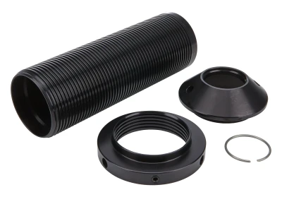 Coil-Over Kit, 2.500 in ID Spring, 2.000 in Smooth Body Shock, 7 in Sleeve, Aluminum, Black Anodized, Fox Shocks, Kit - PPMS-CK64130