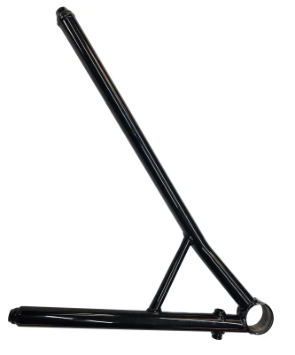 Lower Control Arm, RF,1 pc, Screw In Ball joint, 21 GRT, 19-5/8 in, Drop Shock Mount,  Powercoated Black, Steel, 5/8 RH - PPM16519-G21