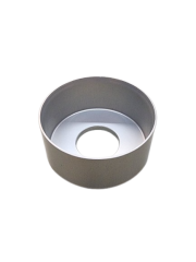 Bump Stop Cup, 1 in Cup, Aluminum, Polished, Universal, Each