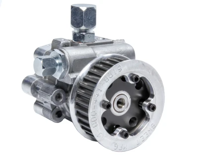 Power Steering Pump, 3 gpm, 1700 psi, 33t HTD Pulley, 1/4 in Fuel Drive, Aluminum, Natural, Each - SWE305-85840