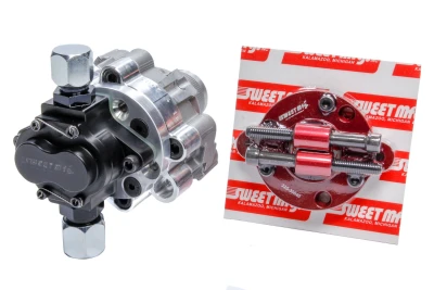 Power Steering Pump Tandem, 3/8 in Hex Drive, w/ 1/4 in Fuel Drive, Sweet Fuel Pump, Kit - SWE305-85880