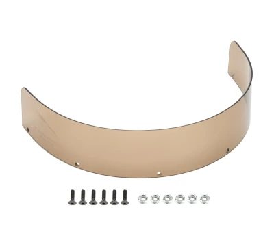 Hood Scoop Extension, 3 in Tall, 16 in Wide, Polycarbonate, Tinted, Five Star Hood Scoops, Each - FS-040-4117-TNT