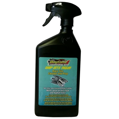 Daytona1 Grip-Bite Tire Cleaner & Prep (Aqua), 32 oz Spray Bottle - DAY500-A