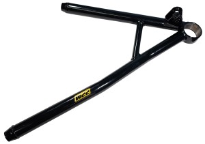 Lower Control Arm, LF,1 pc, Screw In Ball joint, 2024 Longhorn, 18-1/2 in, Powercoated Black, Steel, 3/4 RH.