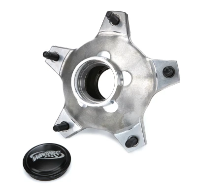 Wide 5 Wheel Hub, Front, Includes Races, Dust Cap, and Standard Studs, Aluminum, Natural Finish, Each. - WIN6606-FX5