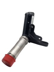 Spindle, Late Model, Victory, 3.5/1.25, Front Brake Mount, Bung Steering, Passenger Side, Steel, Black Powder Coated, Chrysler K727, Each