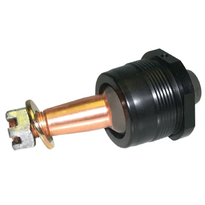 Ball Joint, Precision, Take-A-Part, Greasable, Lower, Screw-In, 2.000 in/ft Taper, 3.57 in Stud, 5/8-18 in Thread, Hardware Included, Aluminum Cap, Black Anodized, Each - HOW22410