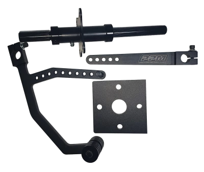 Pedal Assembly, Gas, Adjustable, Straight Foot Box Mount, Aluminum, Black, Universal, Each - PPM524