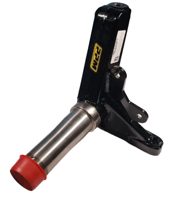 Spindle, Late Model, Barry Wright, 3.5/1.25, Front Brake, Passenger Side, Steel, Black Powder Coated, GM-K6141, Each - PPMBW261