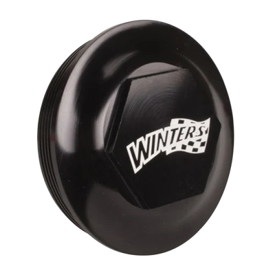 007 Wide 5 Drive Flange Dust Cover, Screw-On, Aluminum, Black Anodized, Each. - WIN3929